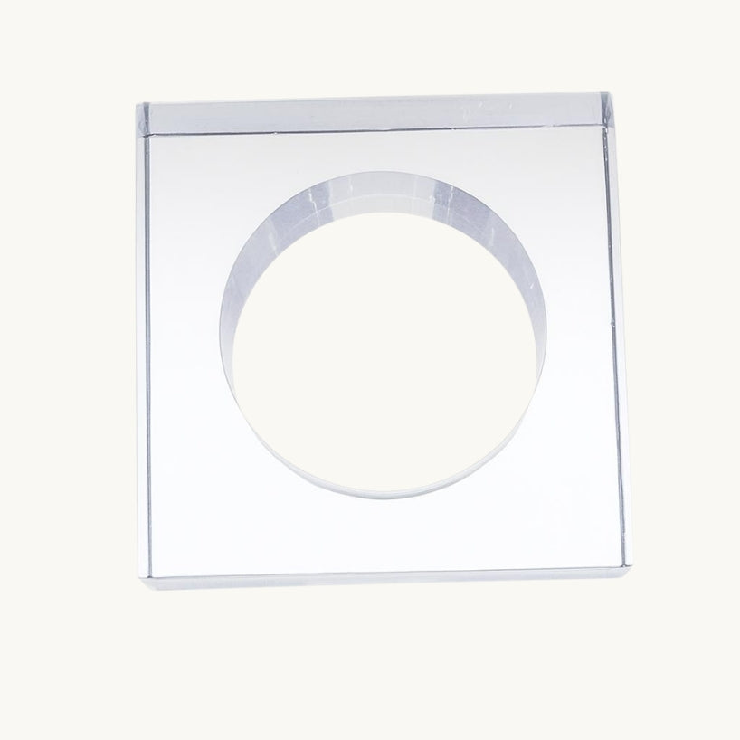 Lucite Square Napkin Ring - 4 Count