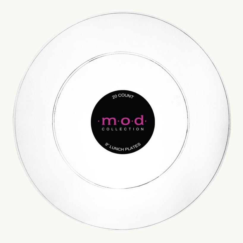 Mod Round Collection Plates & Bowls - 20 Count
