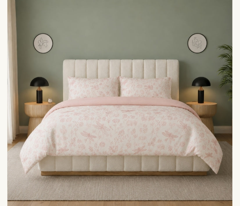 Luxe Dragonfly Garden Bedding Set - 6 Piece