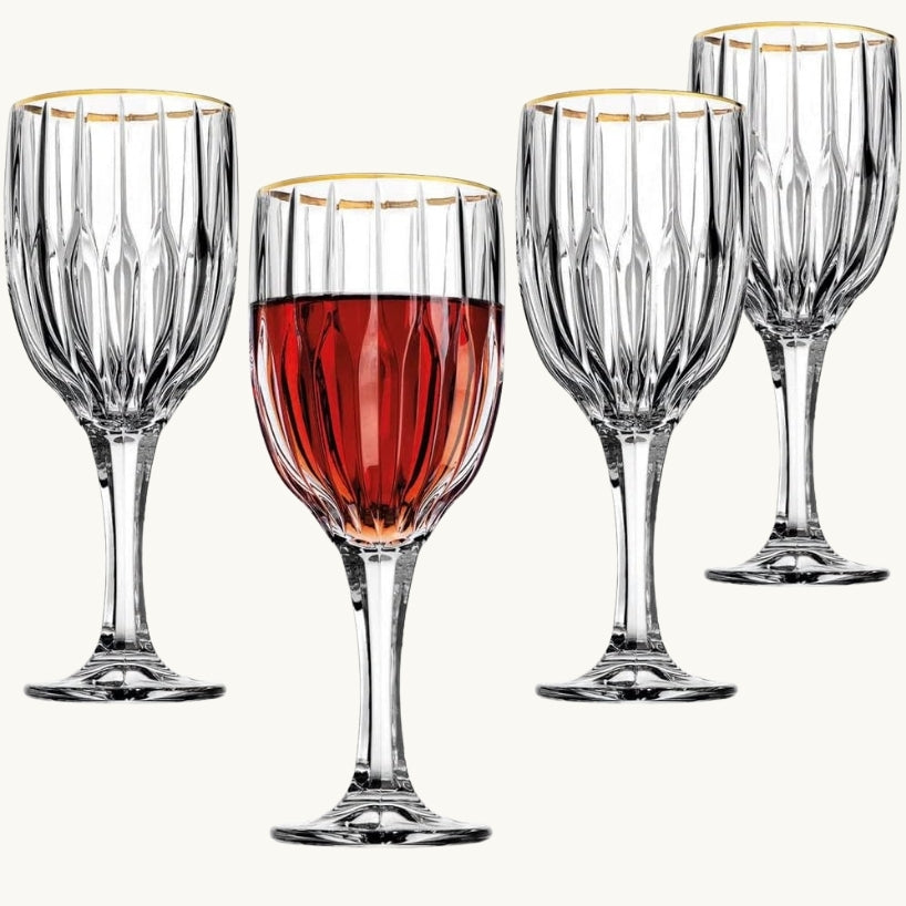 Godinger Pleat Goblet 12 oz - 4 Count