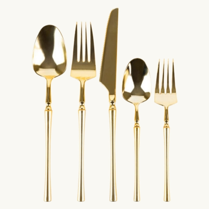 Infinity Flatware Gold Combo Set - 40 Count