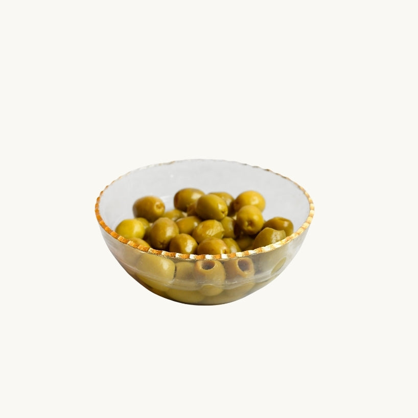 Gold Rimmed Dessert Cups 4.5" Set of Four