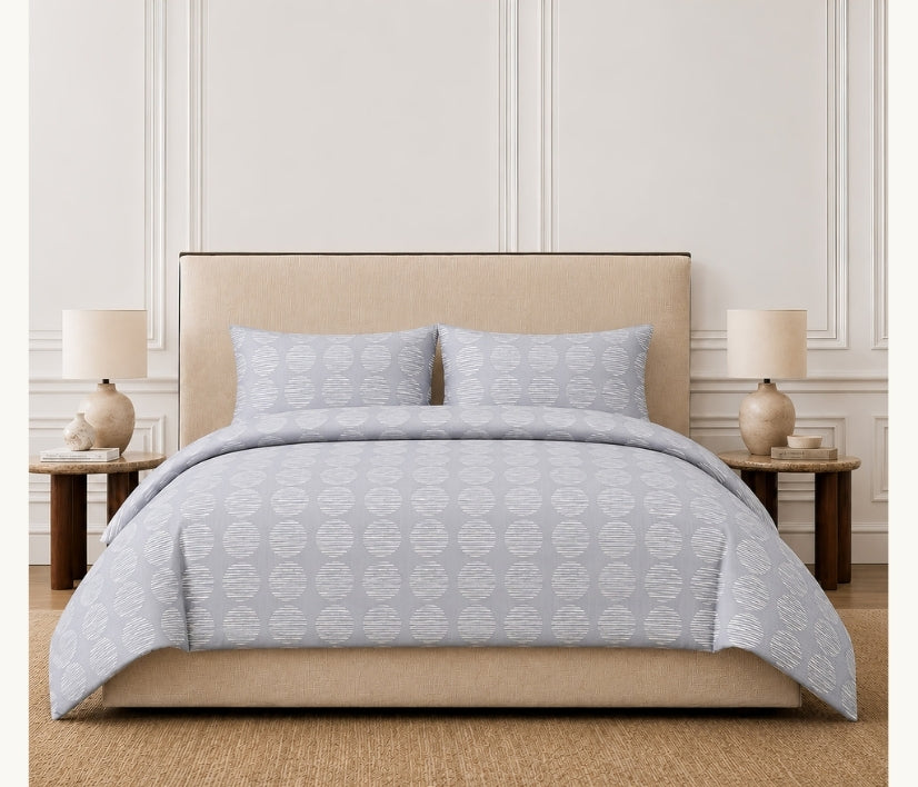 Luxe Stripe Dots Bedding Set - 6 Piece