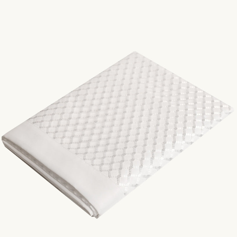 White HLD8709 Tablecloth