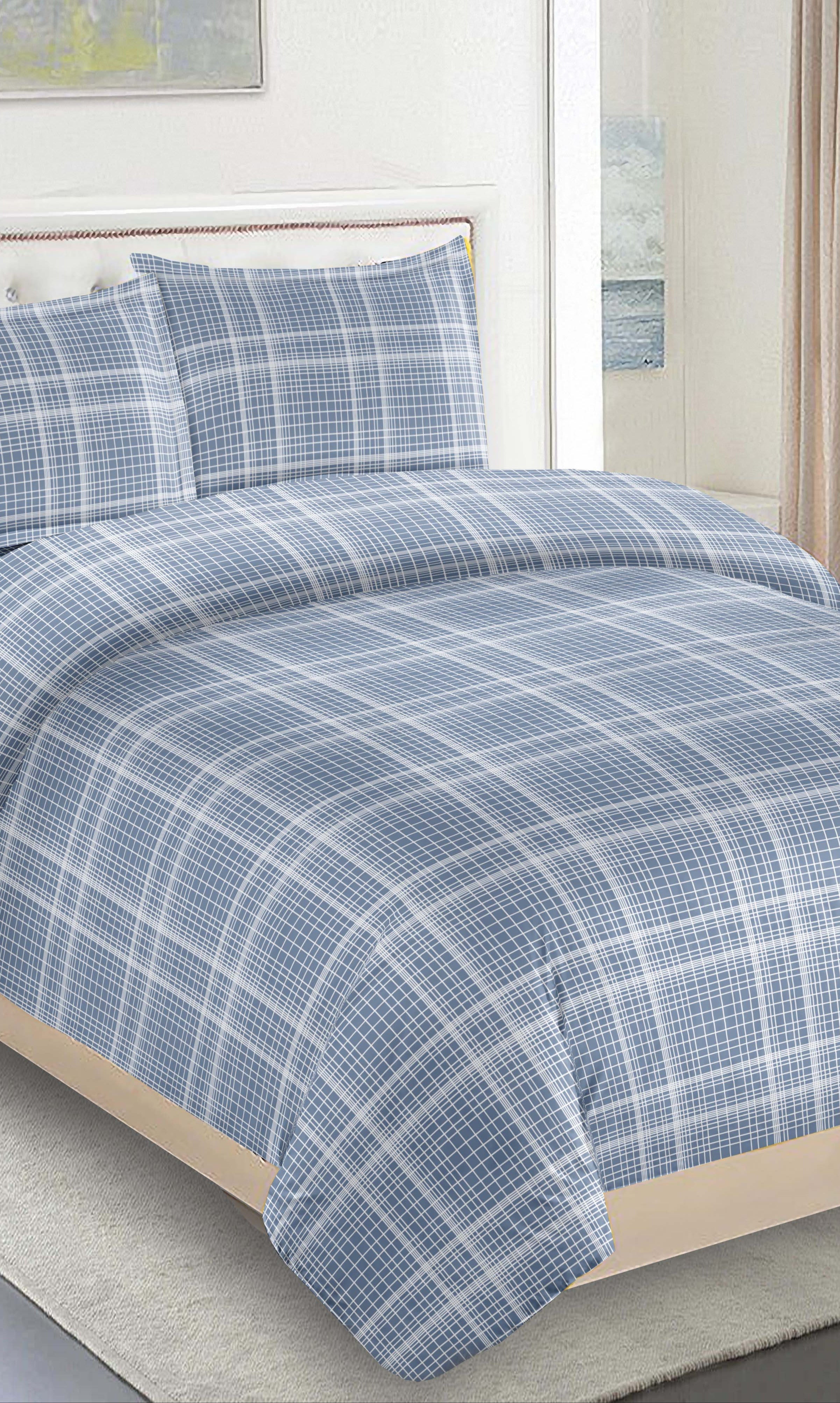 Simple Plaid 6PC Twin Bedding Set