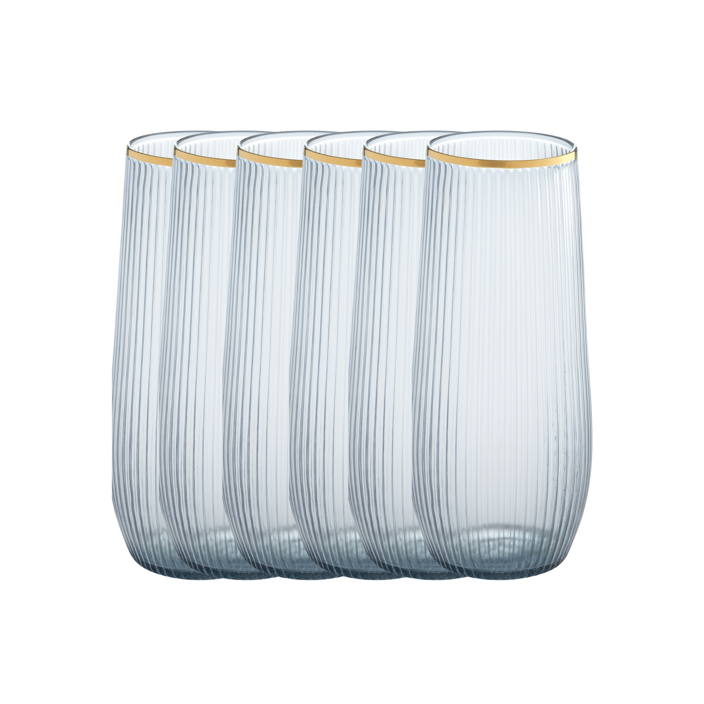 Blue Champagne Flute - 6 Count - The Closeout Connection