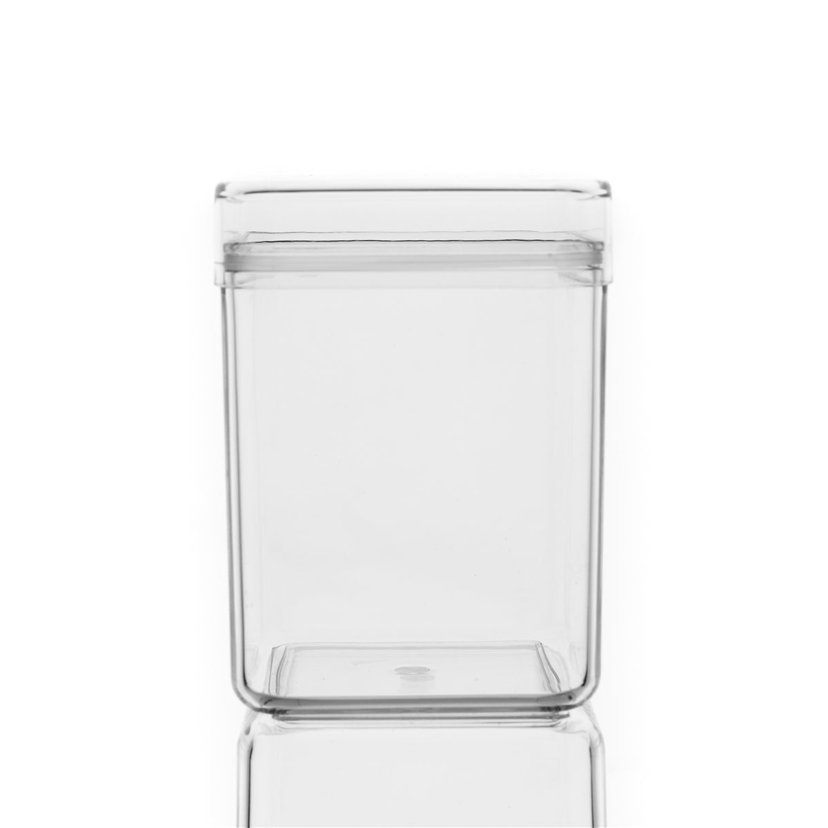 Square Lucite Jars with Lids