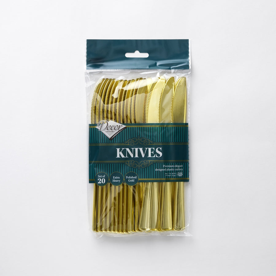 Decor Gold Premium Elegant Cutlery - 20 Count