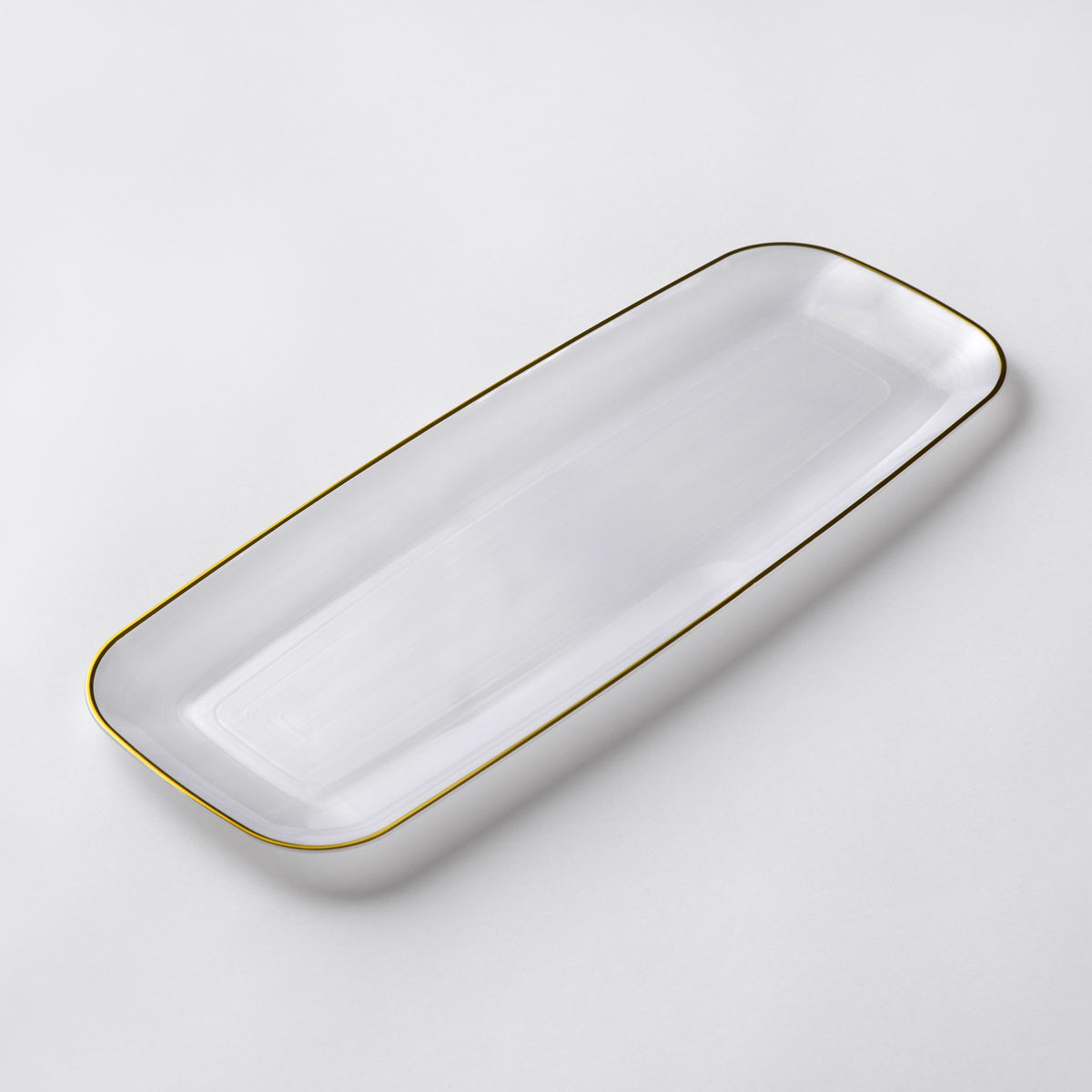 Decor Large Rectangular Serving Tray - 1 Count - Clear #Color_Clear