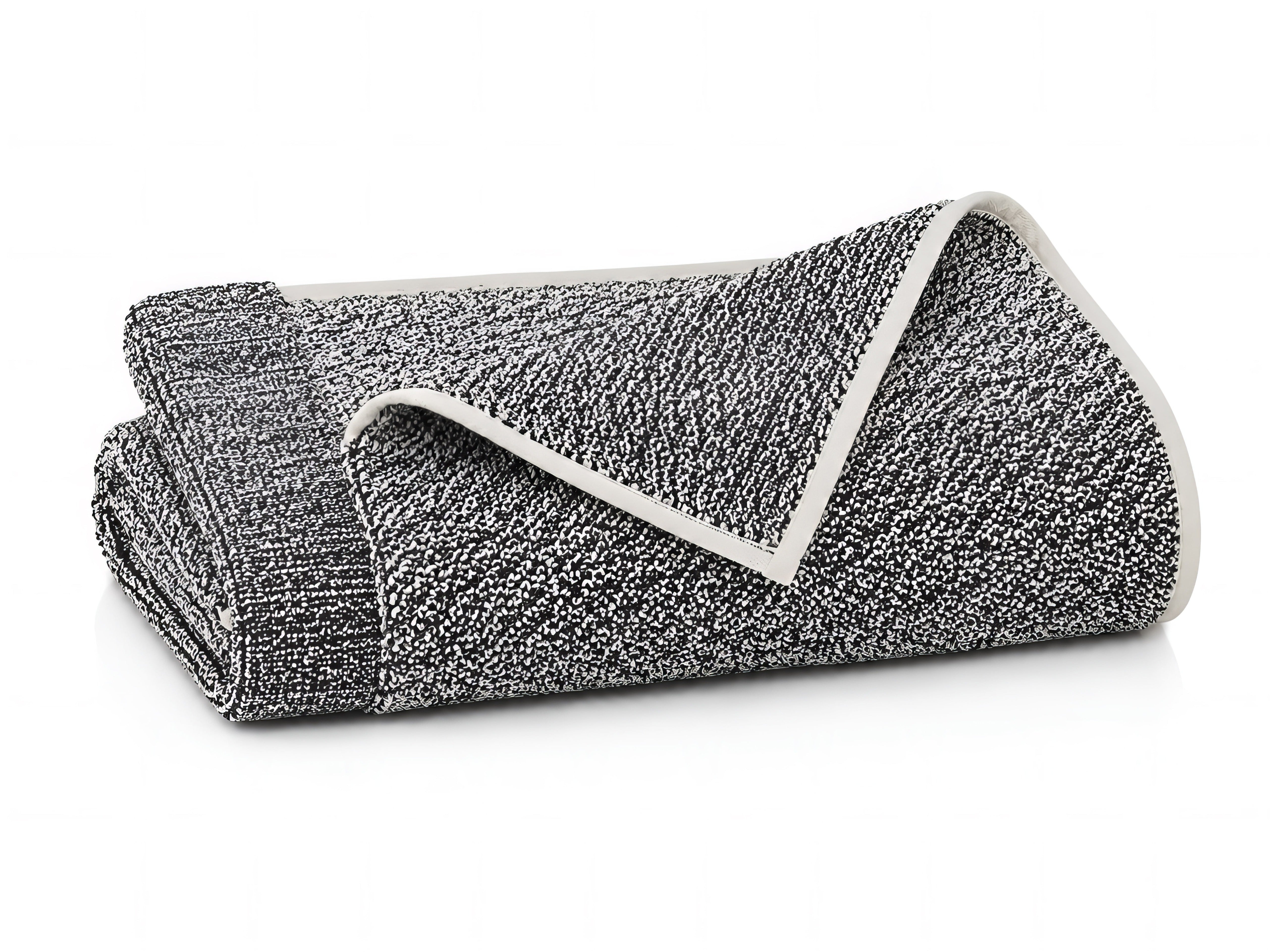 Diagonal Black Towel - The Closeout Connection