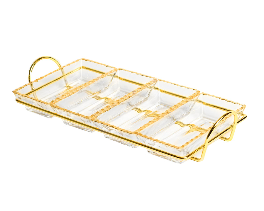 Monte Carlo Trays with Gold Metal Stand 4oz - The Closeout Connection