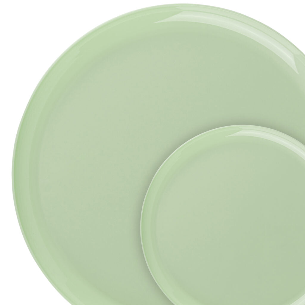 Edge Collection Mint Green Plates- 10 Count - The Closeout Connection