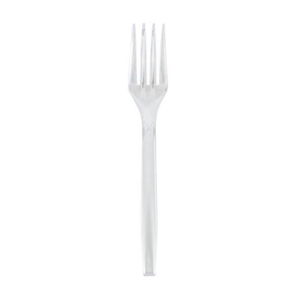 Medium Weight Clear Forks- 50 Count