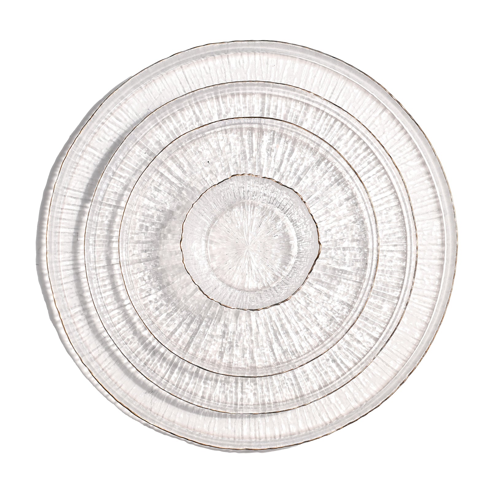 Clear Icicle Glass Dish Collection - The Closeout Connection
