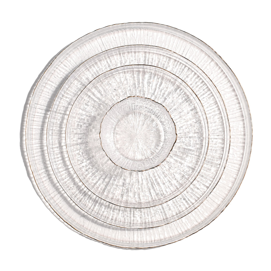 Clear Icicle Glass Dish Collection - The Closeout Connection