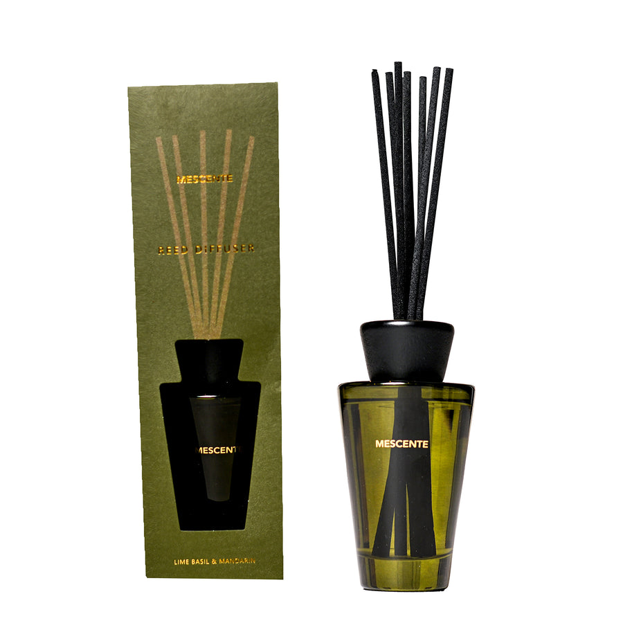 Mescente Lime Basil and Mandarin 180 mL reed diffuser