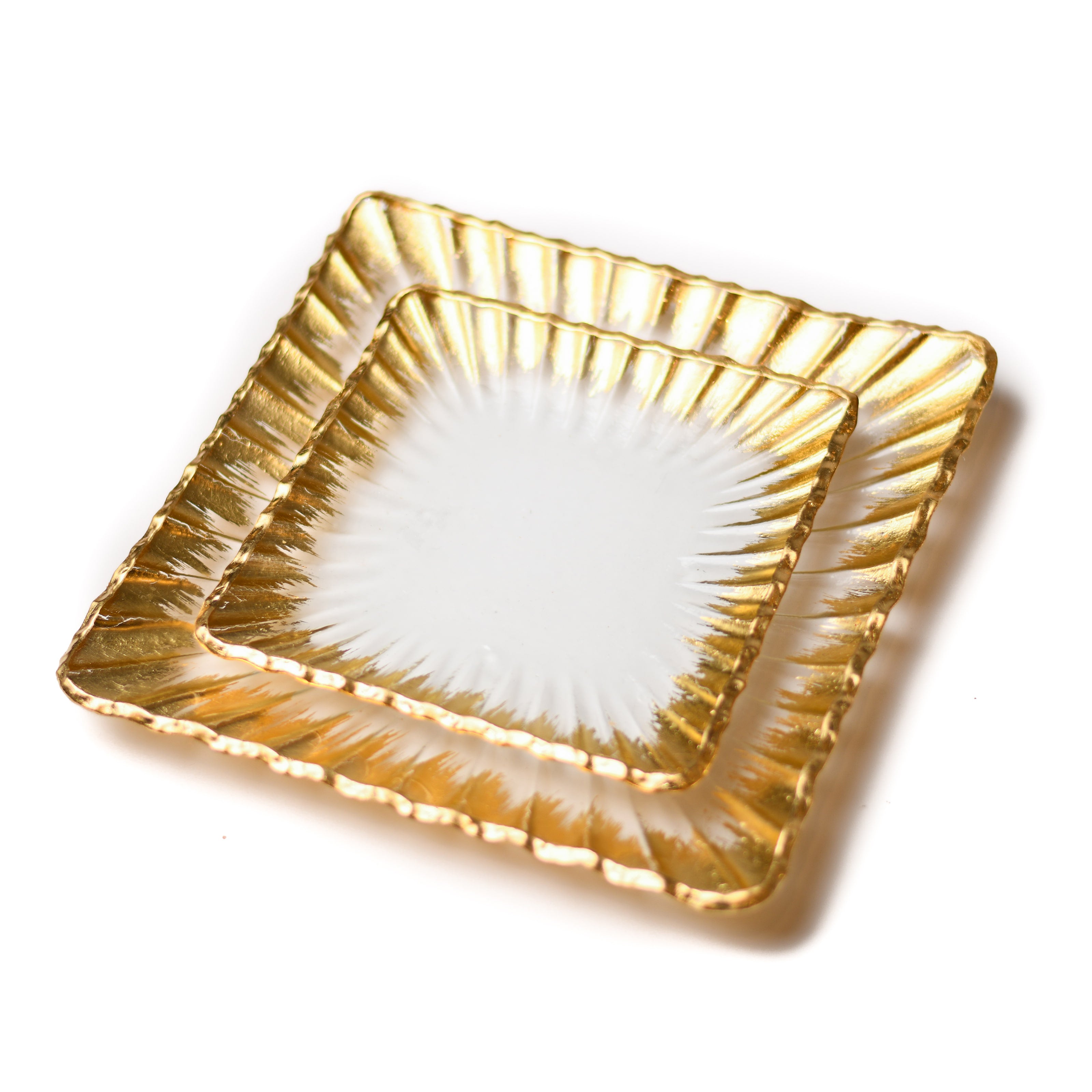 Clear Square Glass Tray