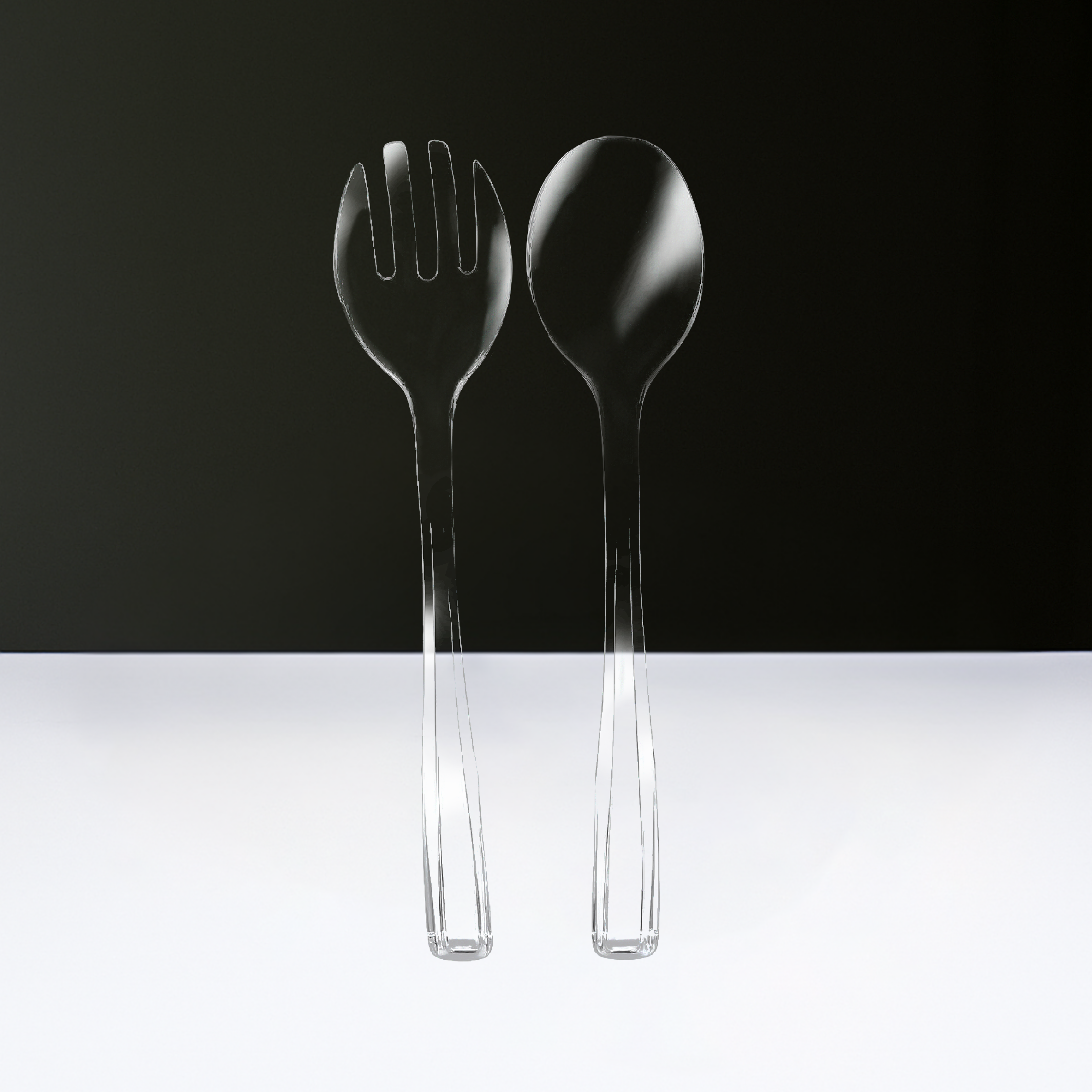 Lucite Salad Server
