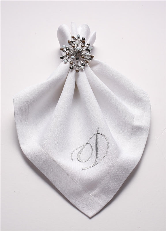 Monogrammed Cloth Napkins 19" x 19" - Set of 4