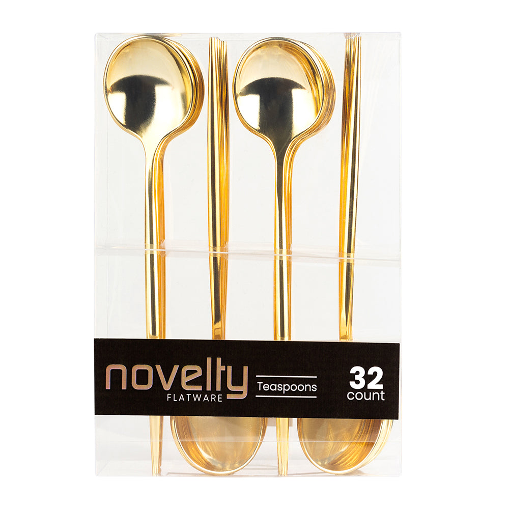 Novelty Gold Flatware - 32 Count - The Closeout Connection