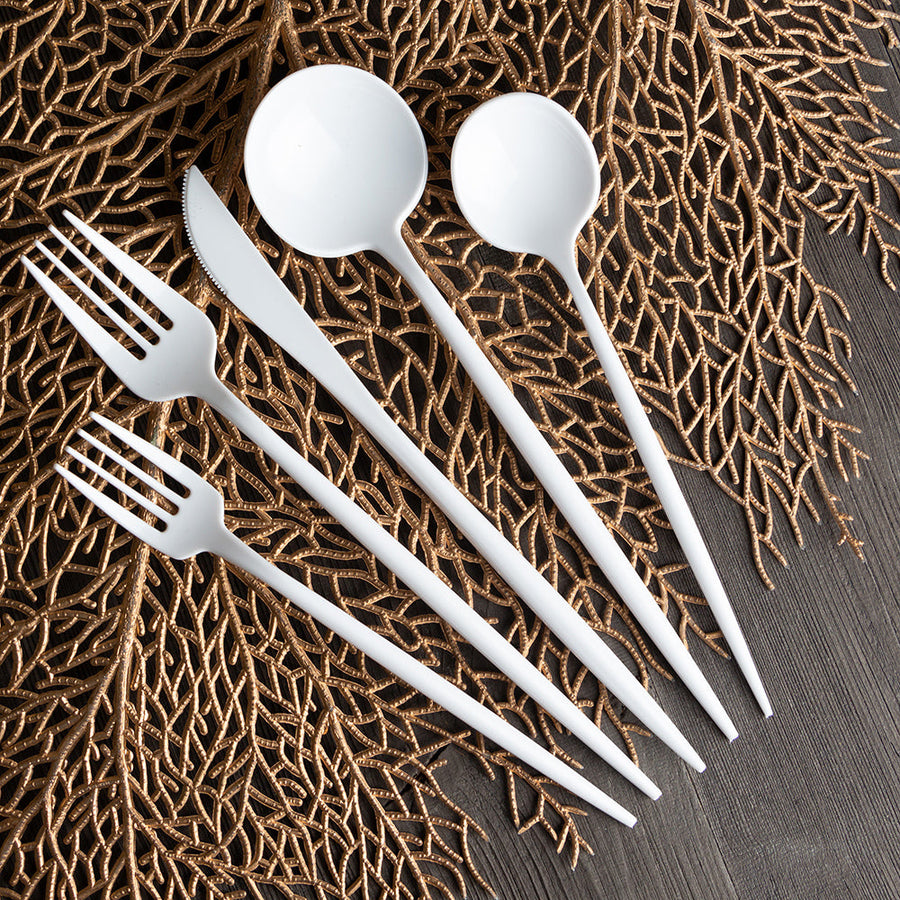 Novelty White Flatware Collection - The Closeout Connection
