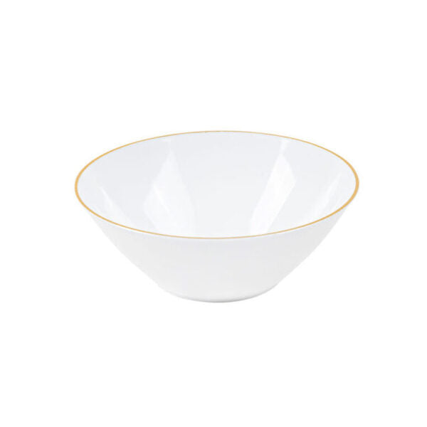 White/Gold Rim- 10 ct