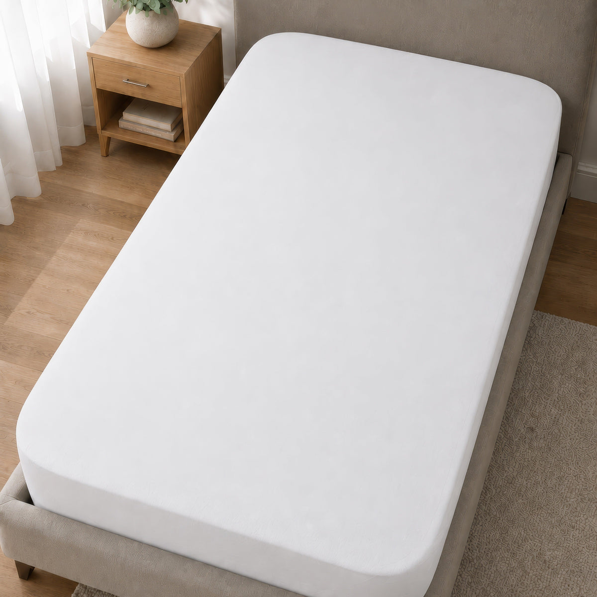 Hydro Shield Waterproof Mattress Protector on bed