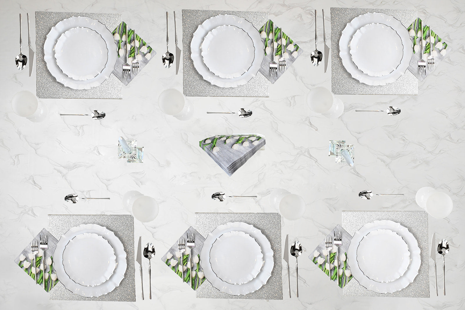 142 Piece Set - Onyx Scape 10 Guests