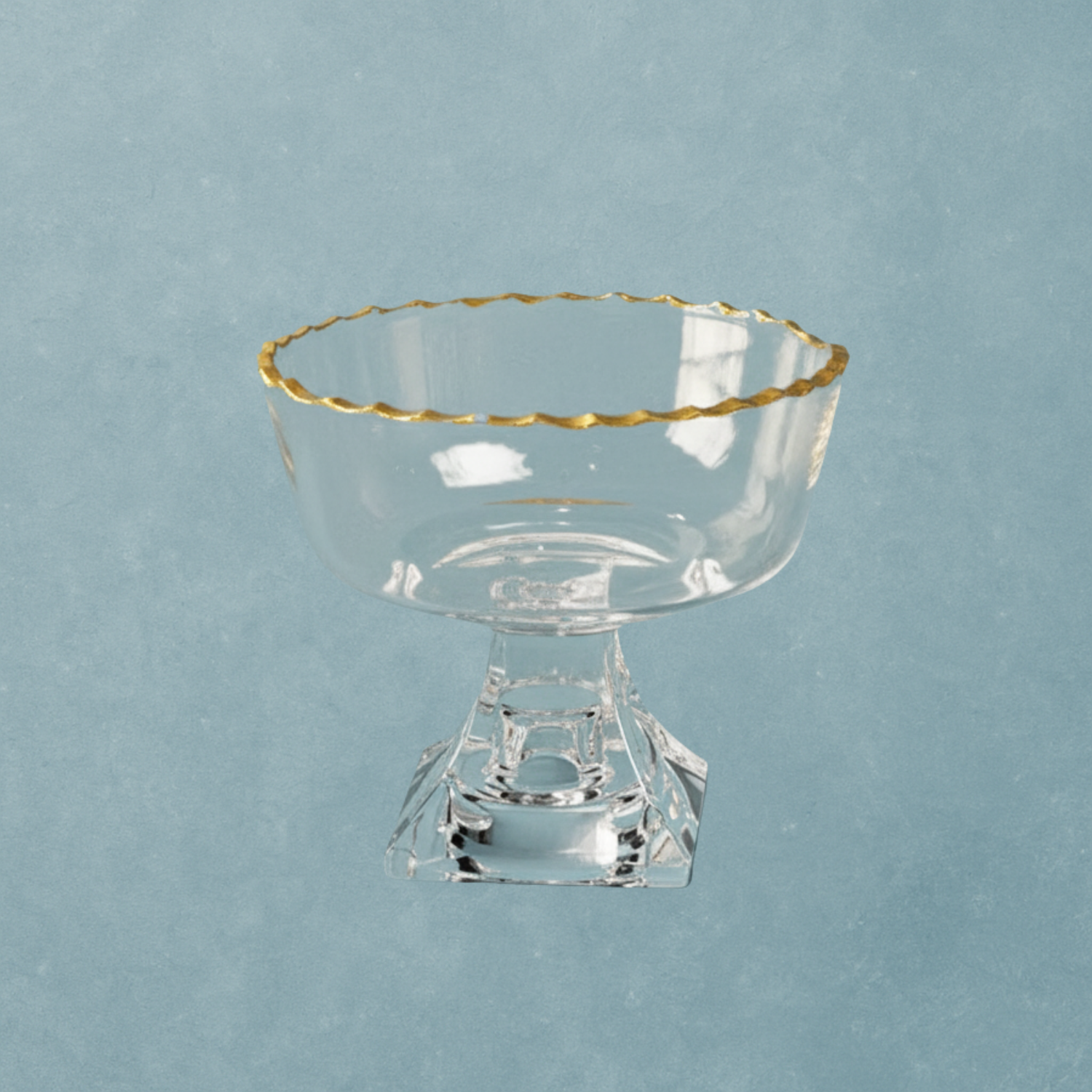 Monte Carlo Circular Gold Rimmed Pedestal Dessert Cups 9oz