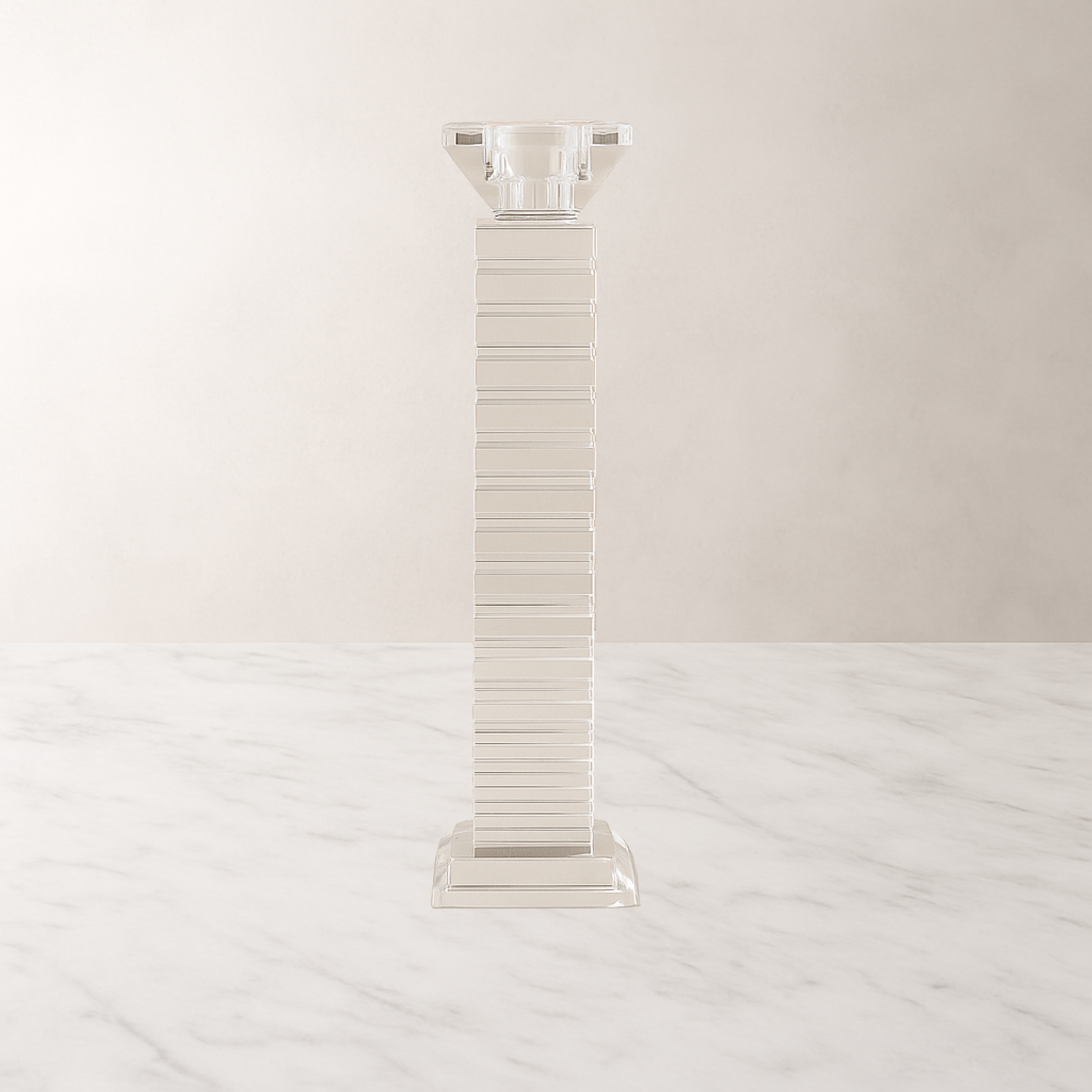 Lorraine Glass Candlestick