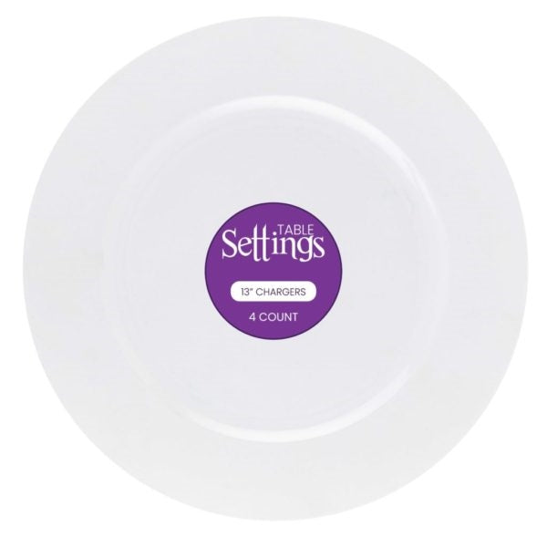 White Chargers- 4 Count