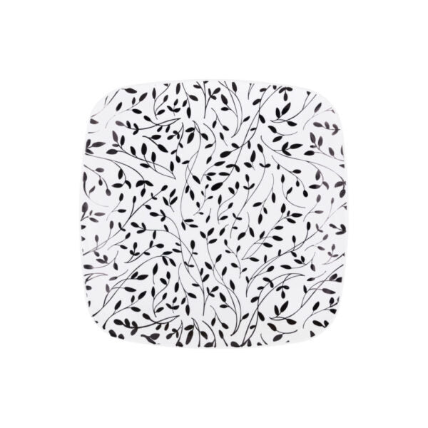 Combo Leafy Black Dinnerware- 32 Count - The Closeout Connection