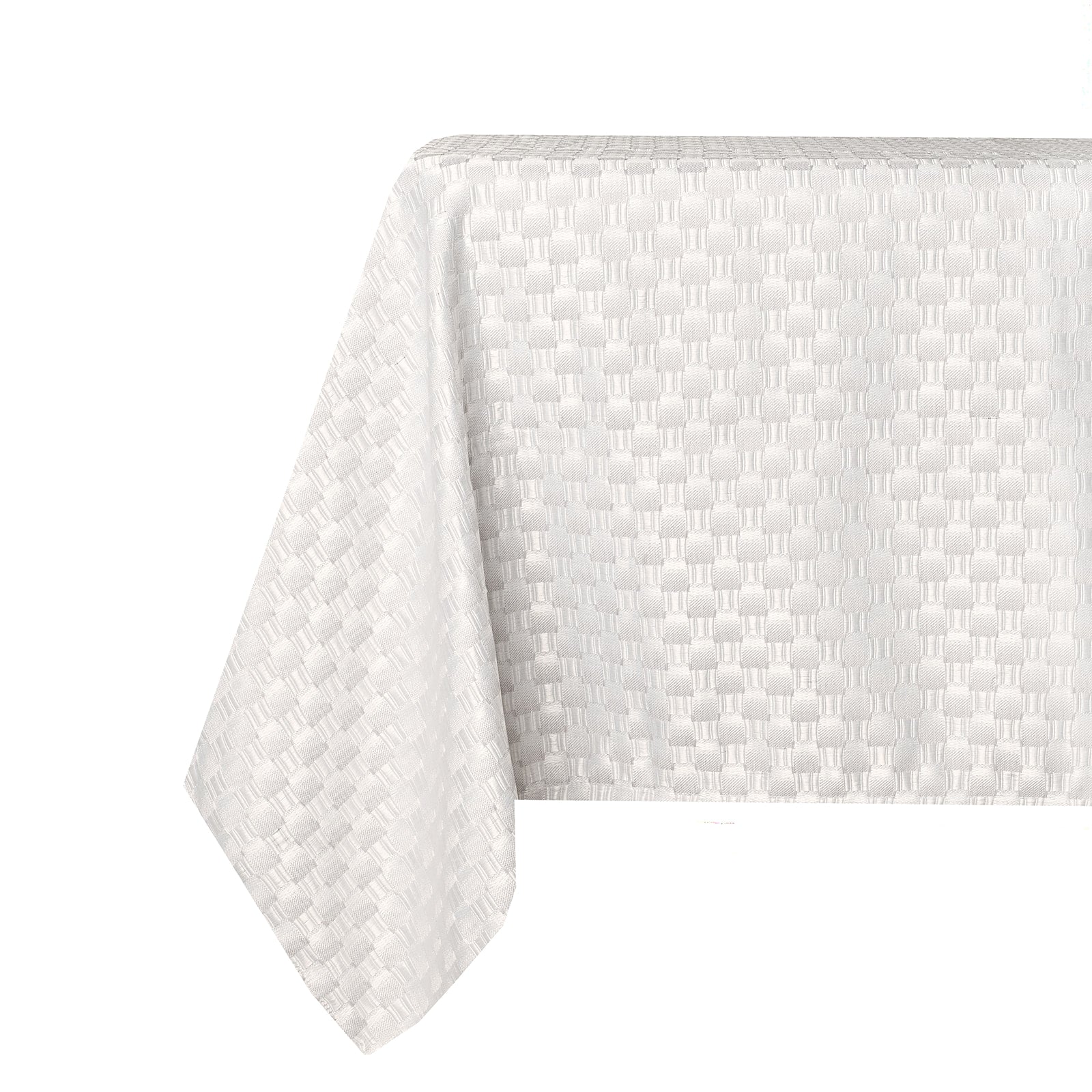 Contessa White Tablecloth - The Closeout Connection