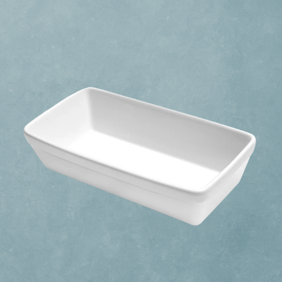 White Rectangular Ceramic Bowl - The Closeout Connection