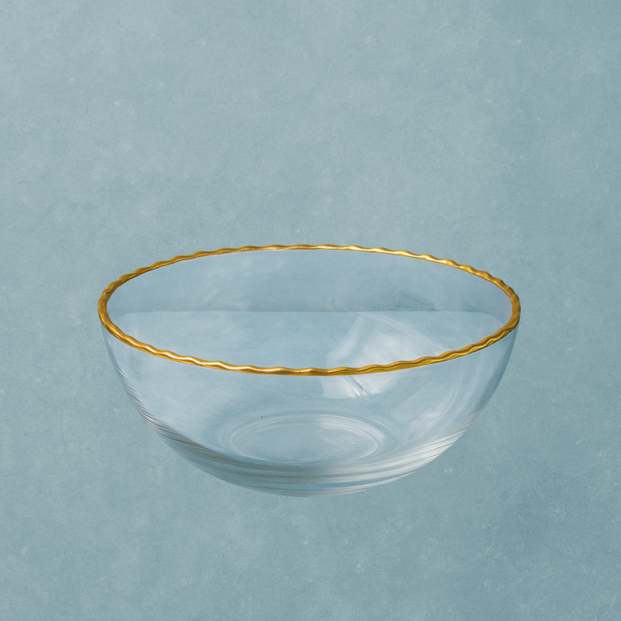 Invigo Living Gold Rimmed Bowls - 2 Count - The Closeout Connection