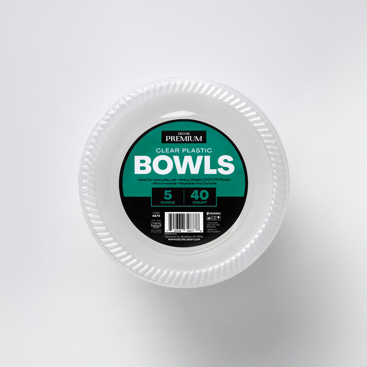 Clear Plastic Bowls 40 count - 5oz