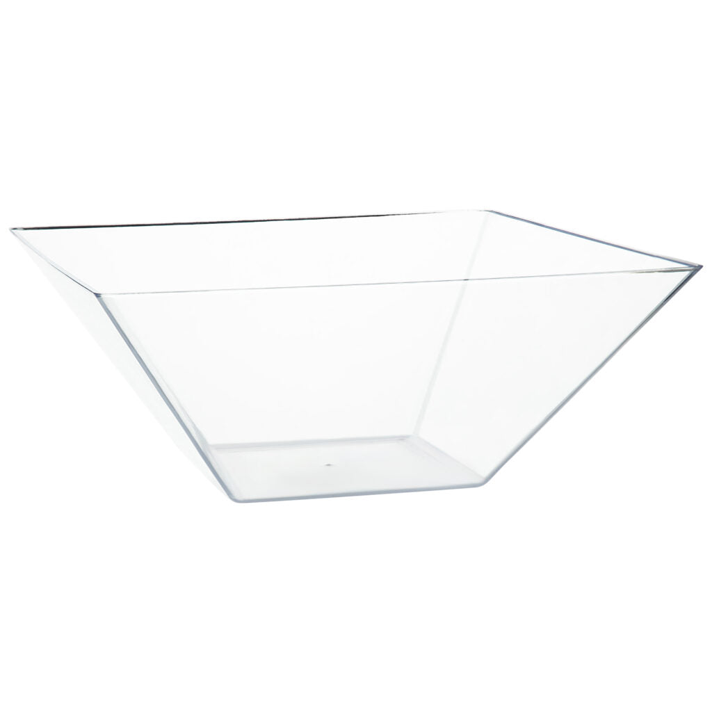 Square Clear Serving Bowl - The Closeout Connection#Color_Clear
