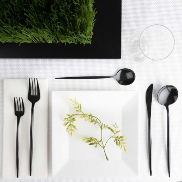 Flatware in Black 40 Count by Novelty - The Closeout Connection