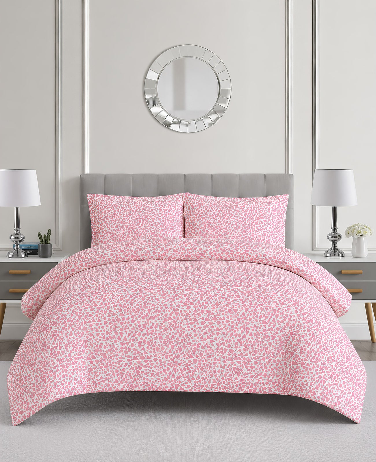 Luxe Petite Hearts Bedding Set