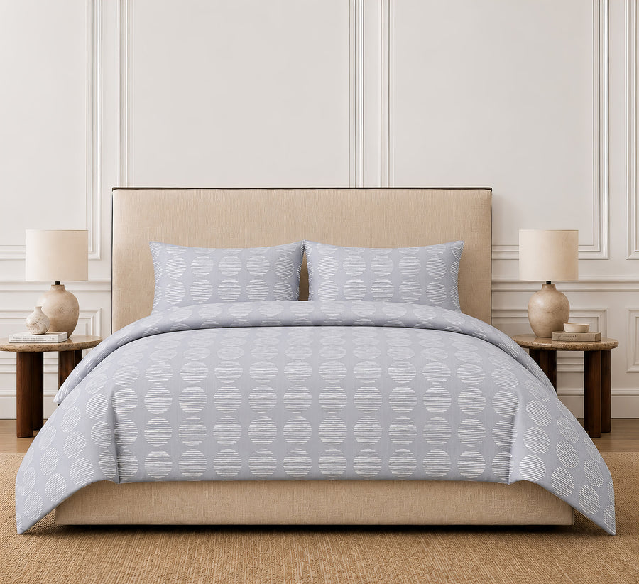 Luxe Stripe Dots Bedding Set - 6 Piece