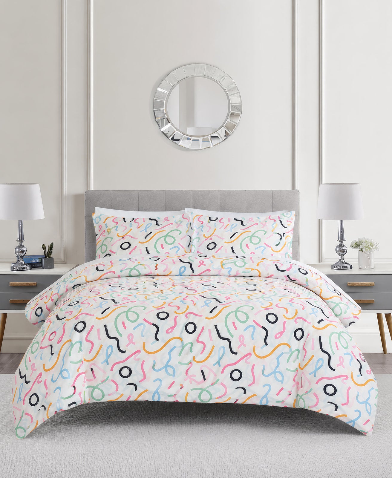 Luxe Fun Loops Bedding Set fabric