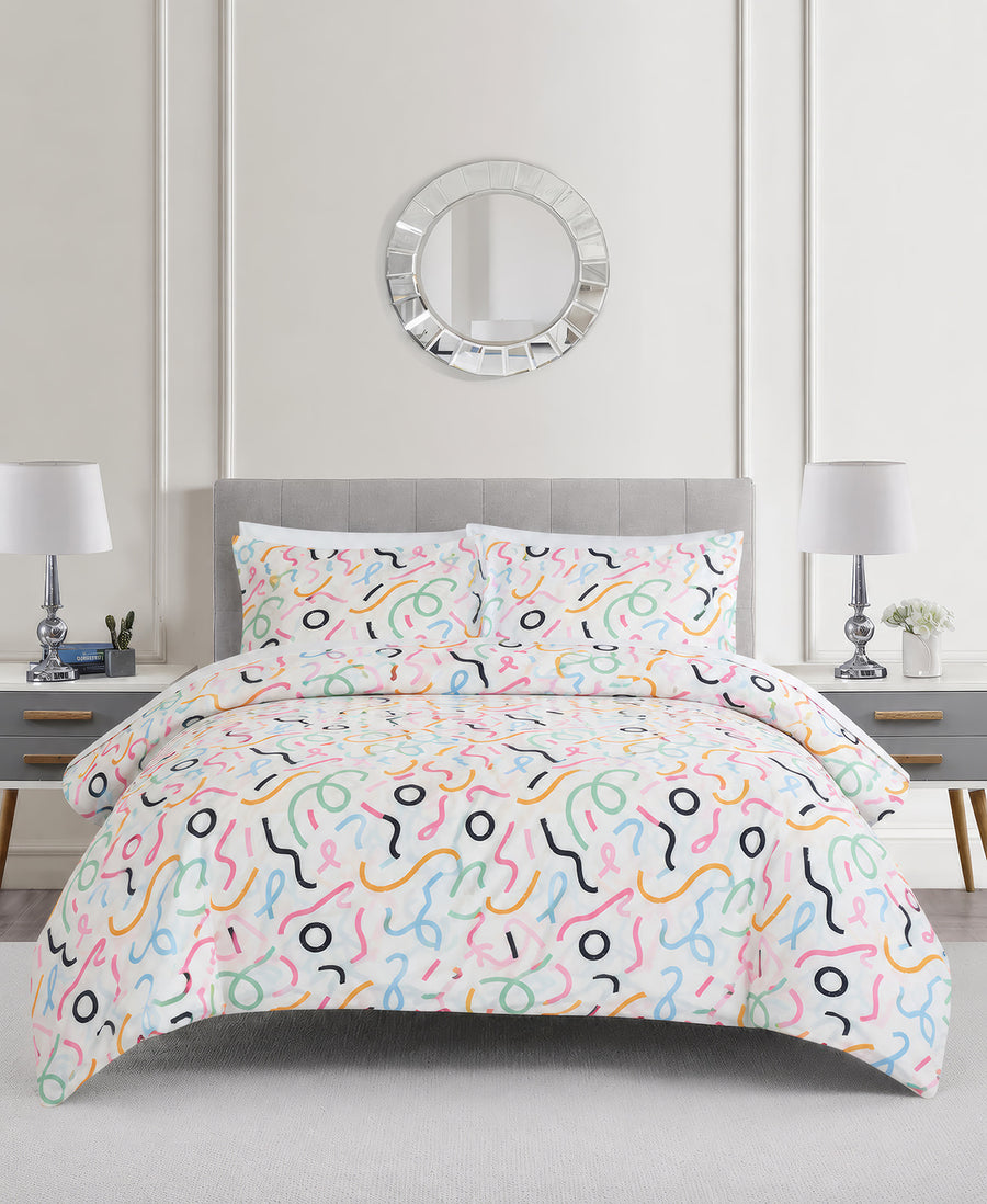 Luxe Fun Loops Bedding Set fabric