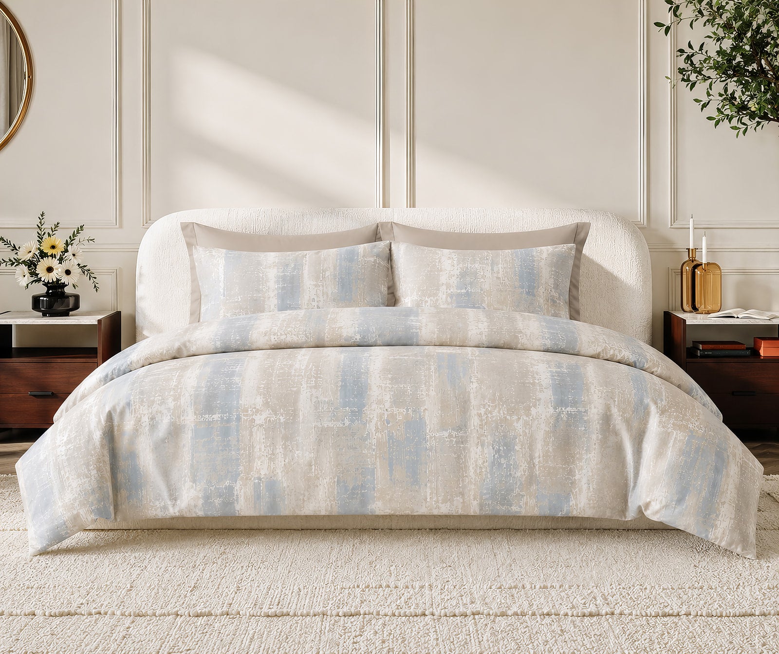 Vintage Patchwork Bedding Set - 6 Piece