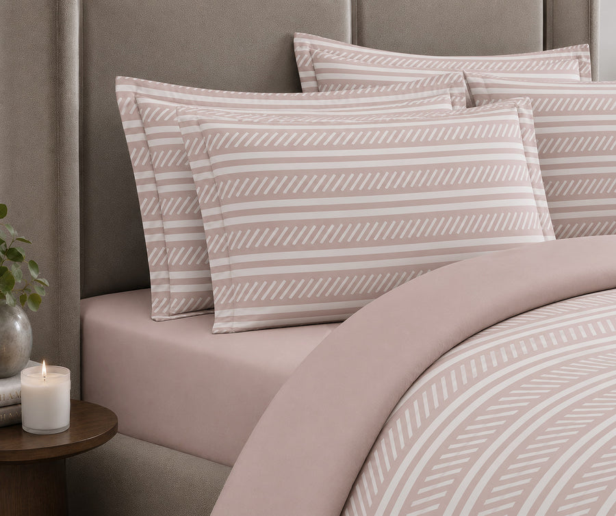 Luxe Slanted Stripe Bedding Set detail