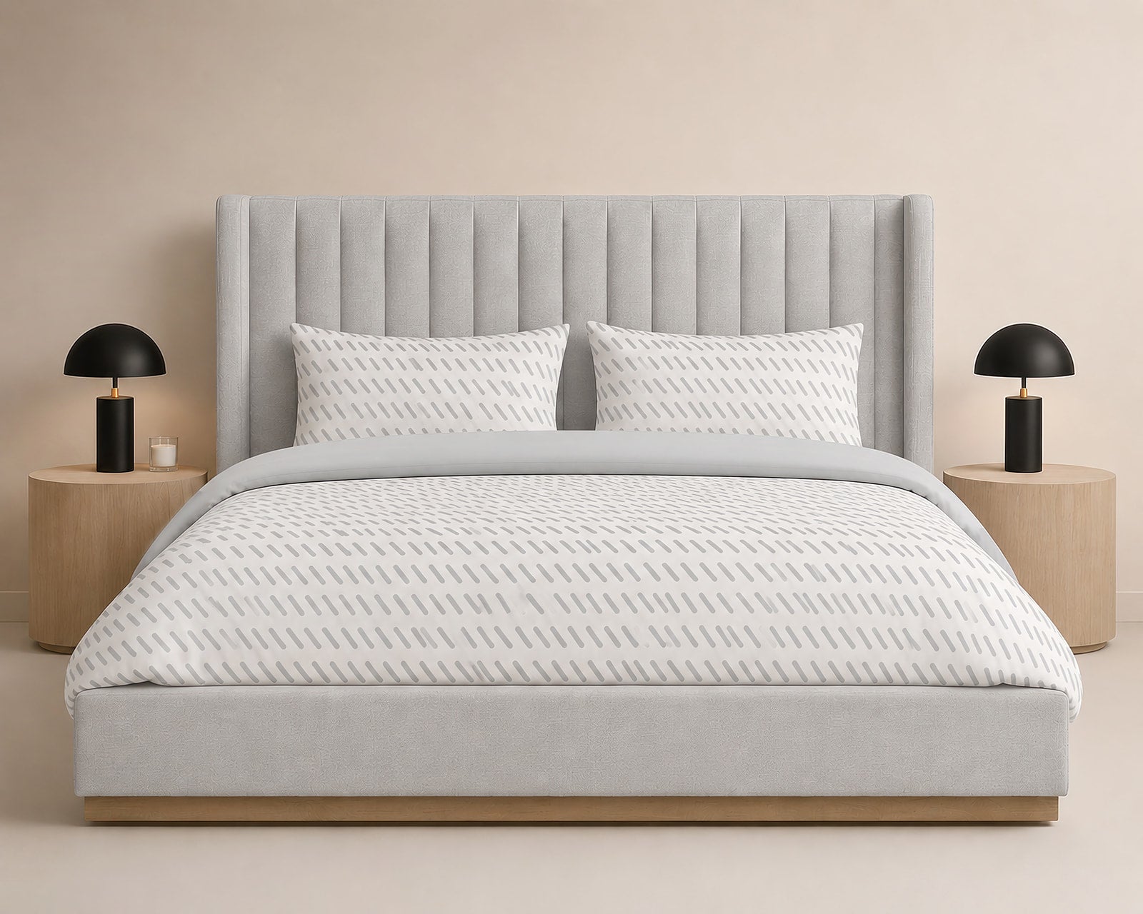 Luxe Playful Strokes Bedding Set - 6 Piece