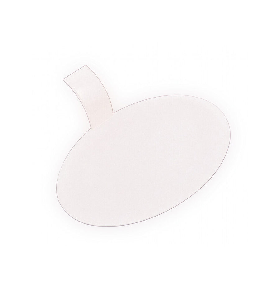 MiniWare White Flat Oval Plates - 18 Count