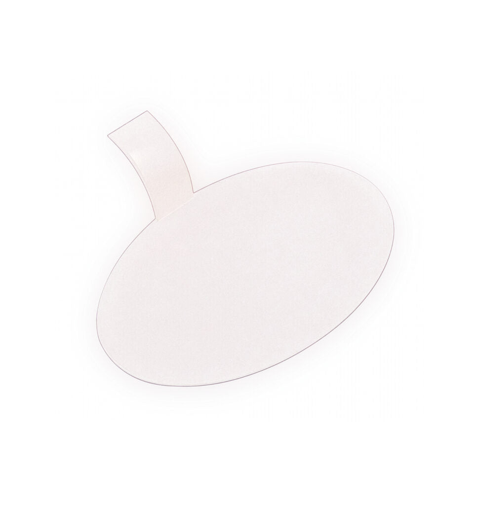 MiniWare White Flat Oval Plates - 18 Count