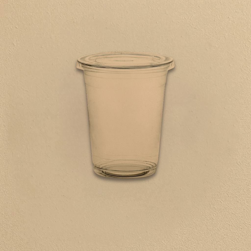16oz Beverage Cold cups with lids- 12 Count