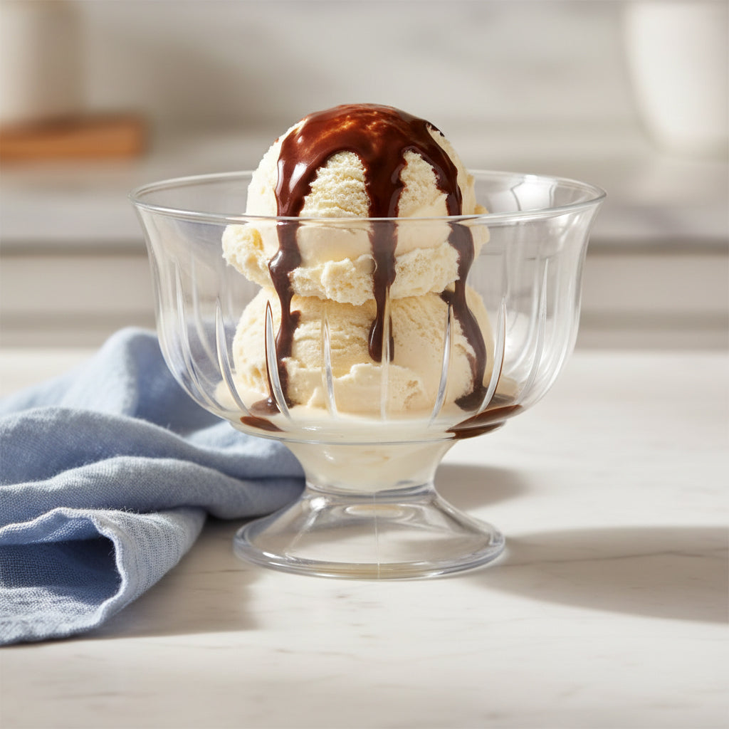 Clear Ice Cream Cups 6 oz - 8 Count - The Closeout Connection
