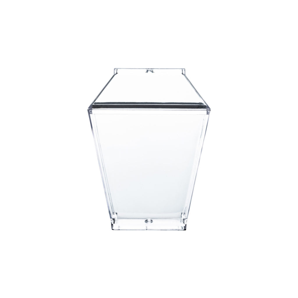7 oz Square Cups w/ Lids - The Closeout Connection